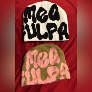 2 Mea Gulpa beanies